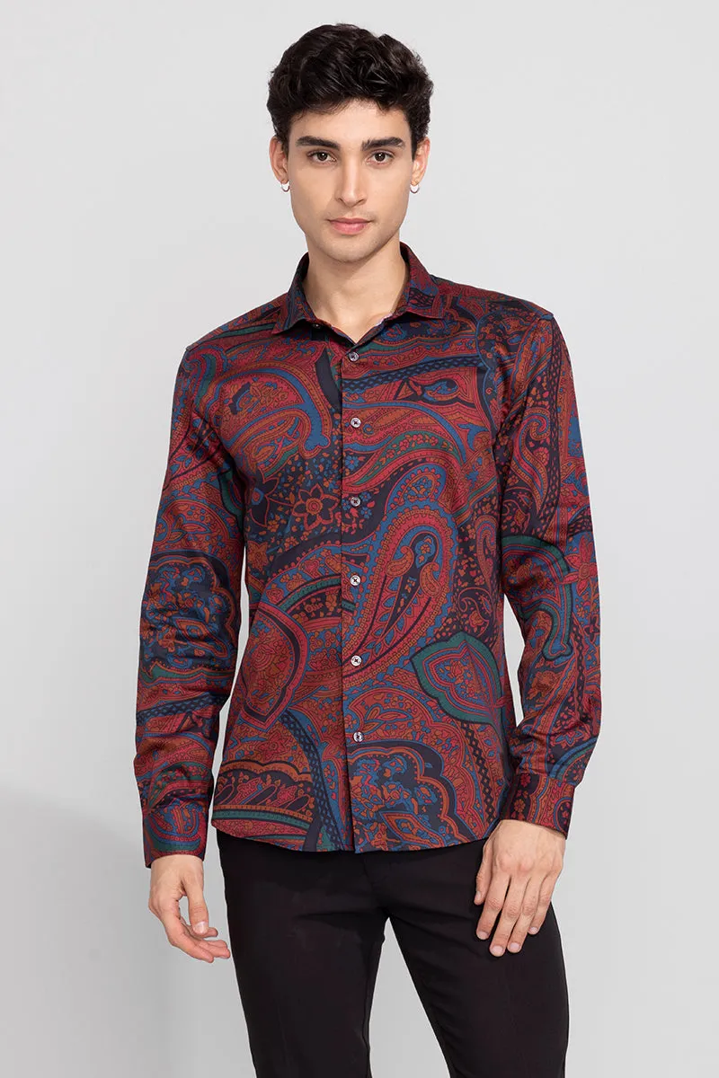 Ablaze Maroon Shirt