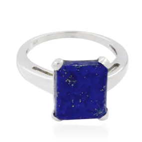 Appealing Stone Lapis Lazuli Solid Silver Ring Southwestern Jewelry