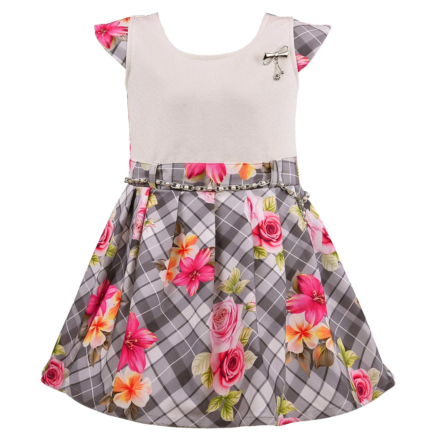 Baby Girls Frock Dress-fe2807rd