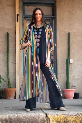 Black serape COVER UP /  DUSTER