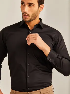 Black Solid Shirt