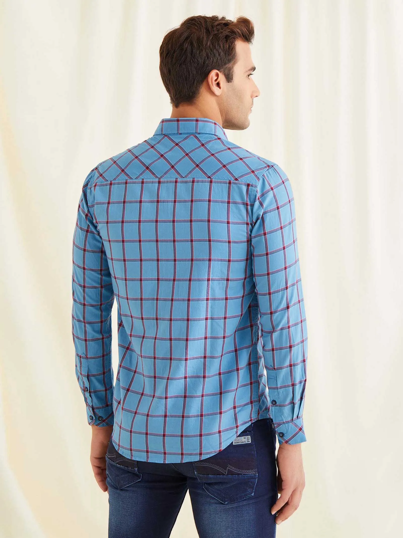 Blue Checked Shirt