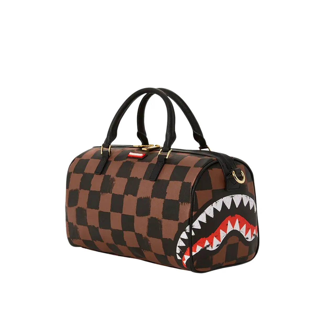 Borsa Sprayground Sharks In Paris Painted Mini Duffle Marrone Multicolor