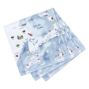 Cape And Islands Paper Cocktail Napkins - Pack of 20