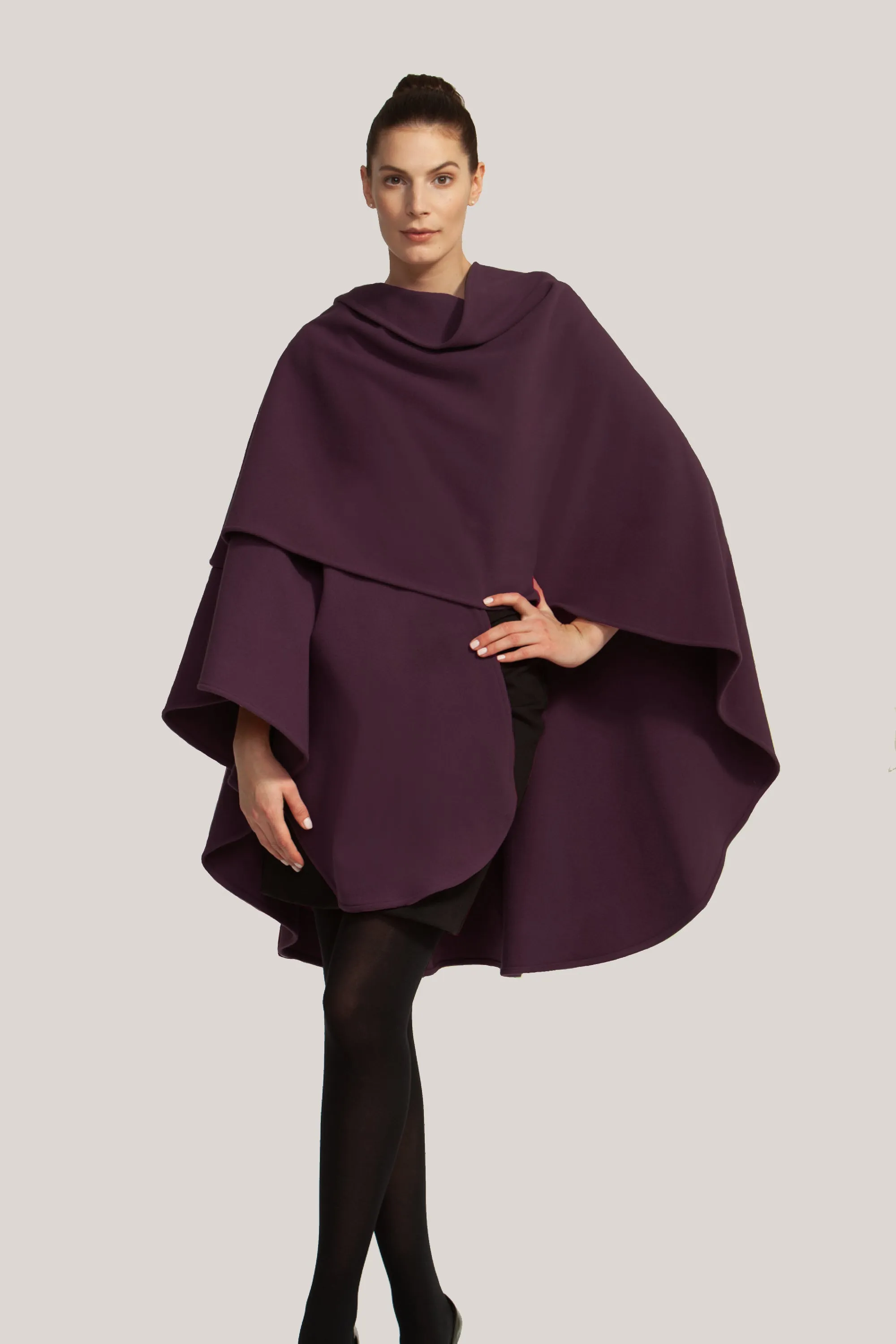 Cashmere & Wool Long Cape 991