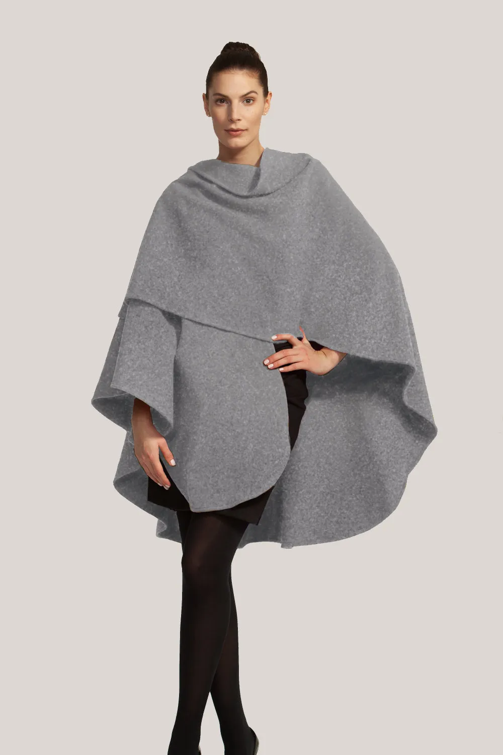 Cashmere & Wool Long Cape 991