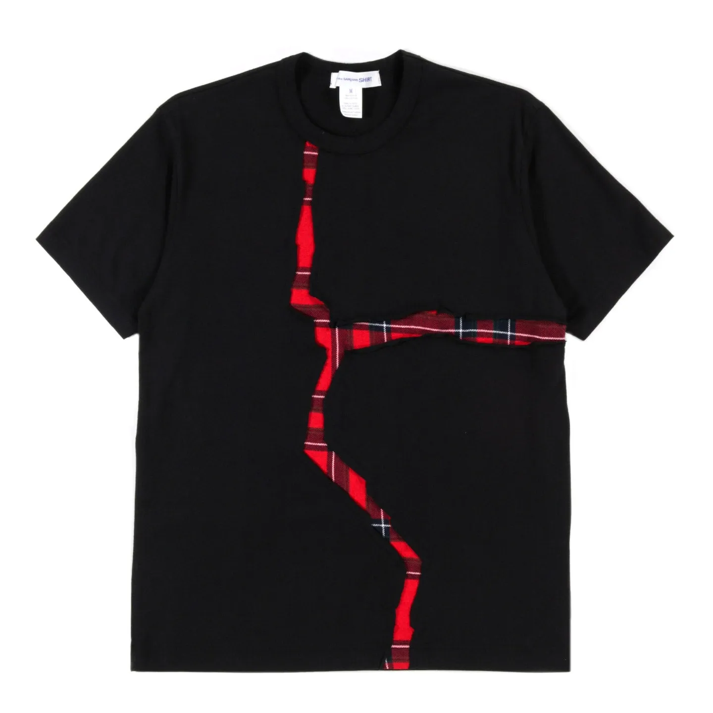 COMME DES GARCONS SHIRT T007 T-SHIRT BLACK / RED