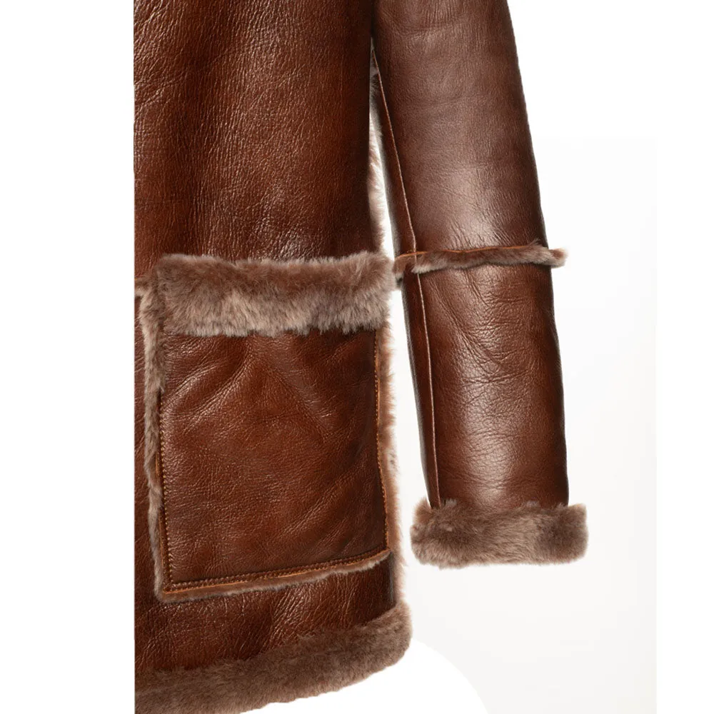 Eamon Brown duffle shearling jacket