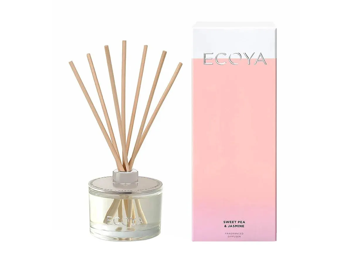 Ecoya Mini Reed Diffuser Sweet Pea & Jasmine