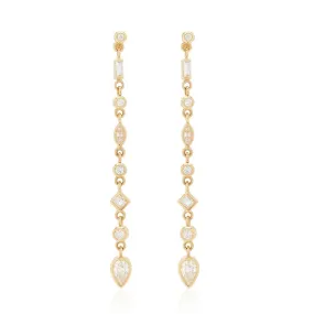 ELENA DUSTER EARRINGS GOLD