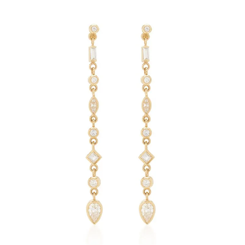 ELENA DUSTER EARRINGS GOLD