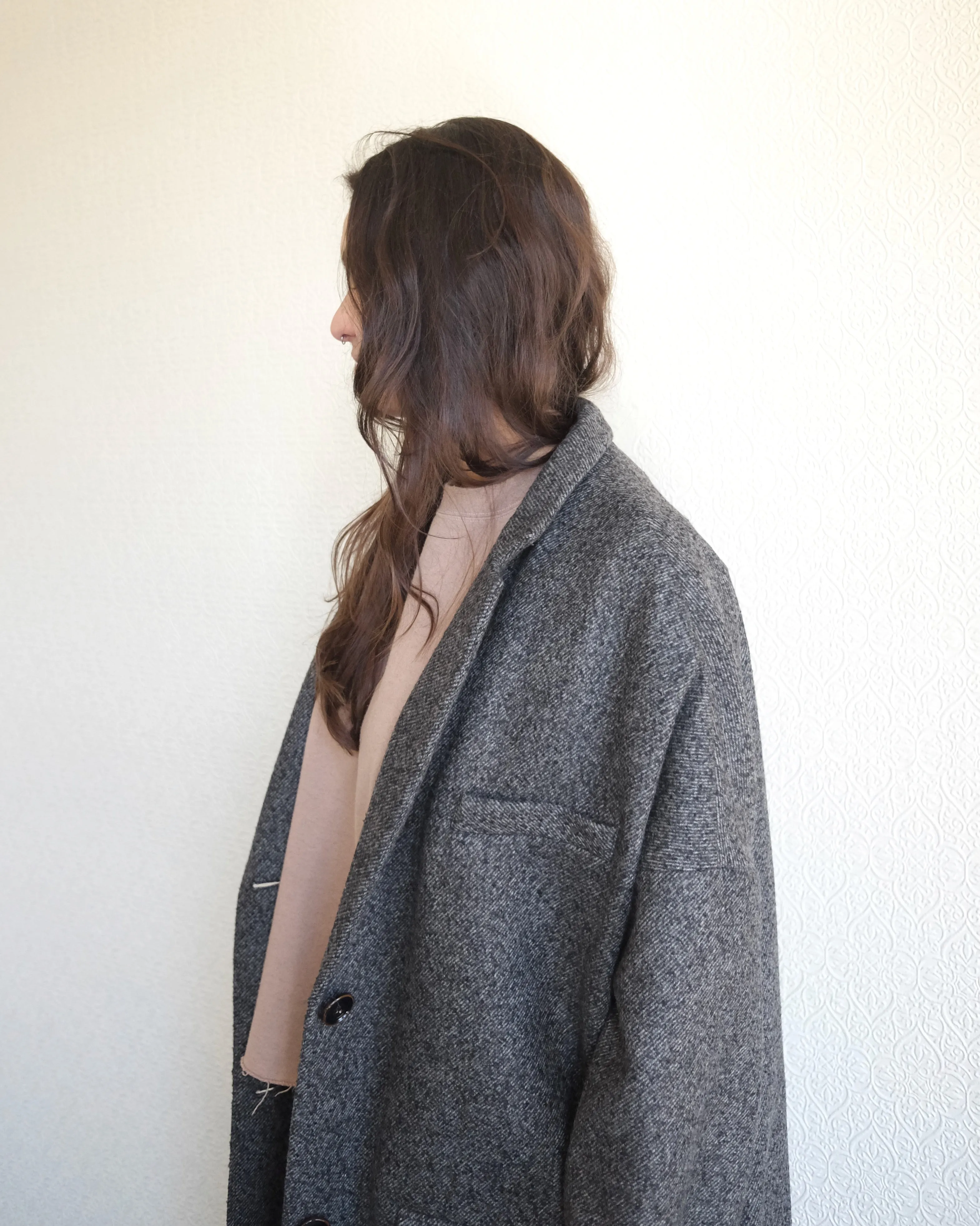 Emily Coat, Charcoal Fleck