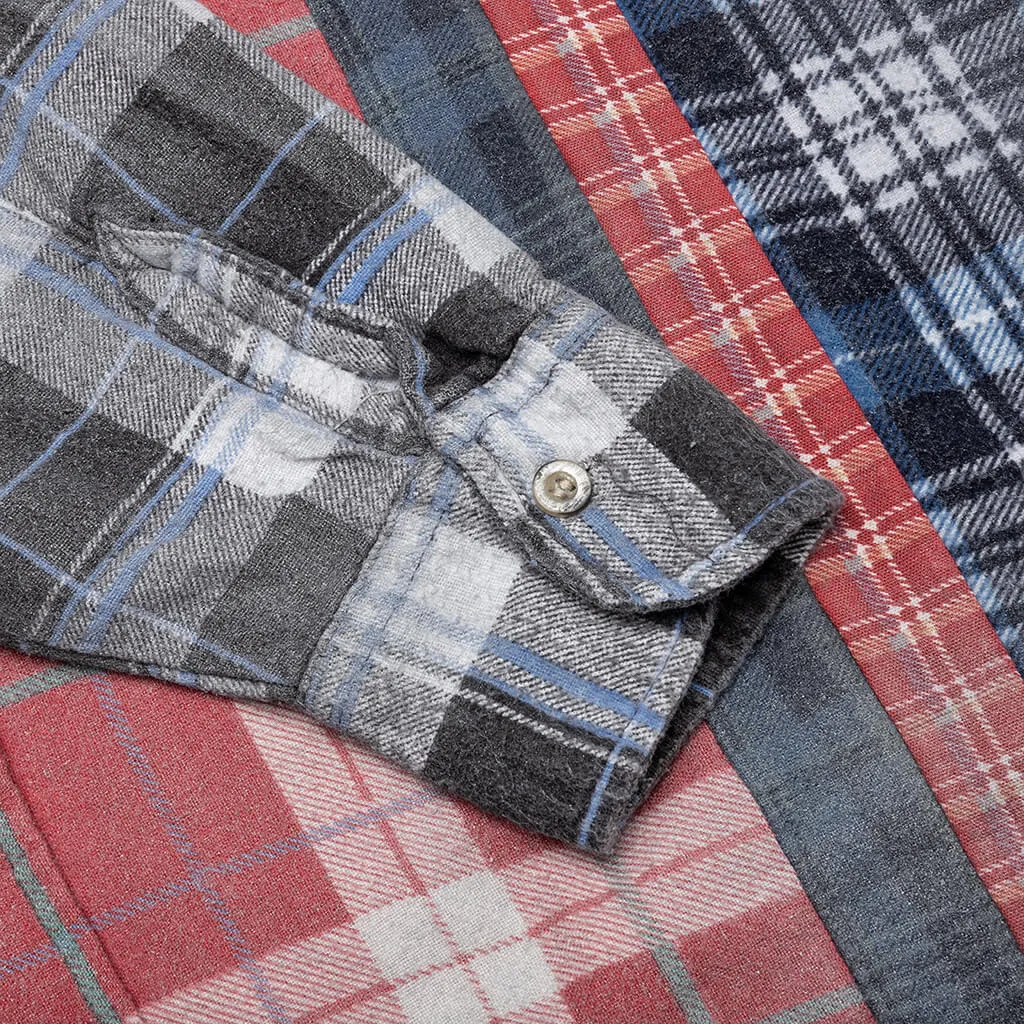 Flannel Shirt 7 Cuts Reflection Shirt - Assorted