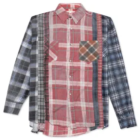 Flannel Shirt 7 Cuts Reflection Shirt - Assorted