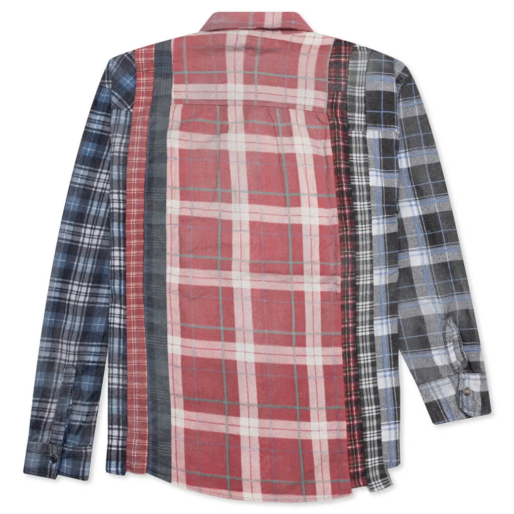 Flannel Shirt 7 Cuts Reflection Shirt - Assorted