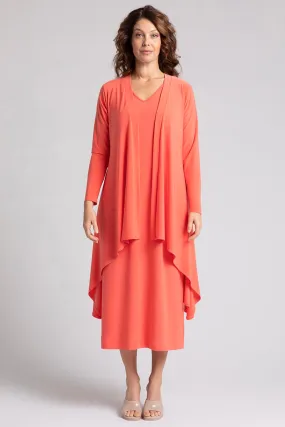 Flutter Duster Cardigan | Coral