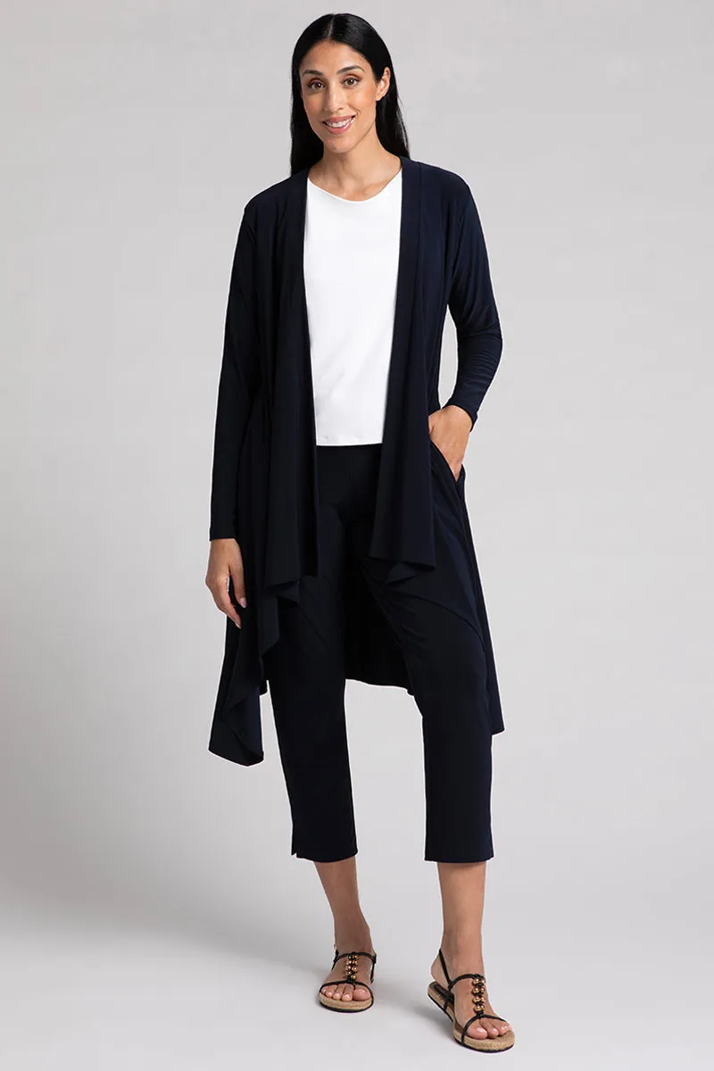 Flutter Duster Cardigan | Navy