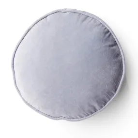 Fog Grey Velvet Pea Cushion