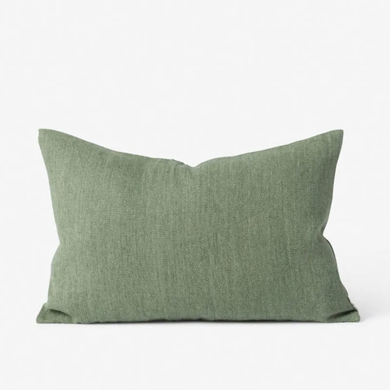 Heavy Linen Jute Cushion (Pea) 60 x 40 cm