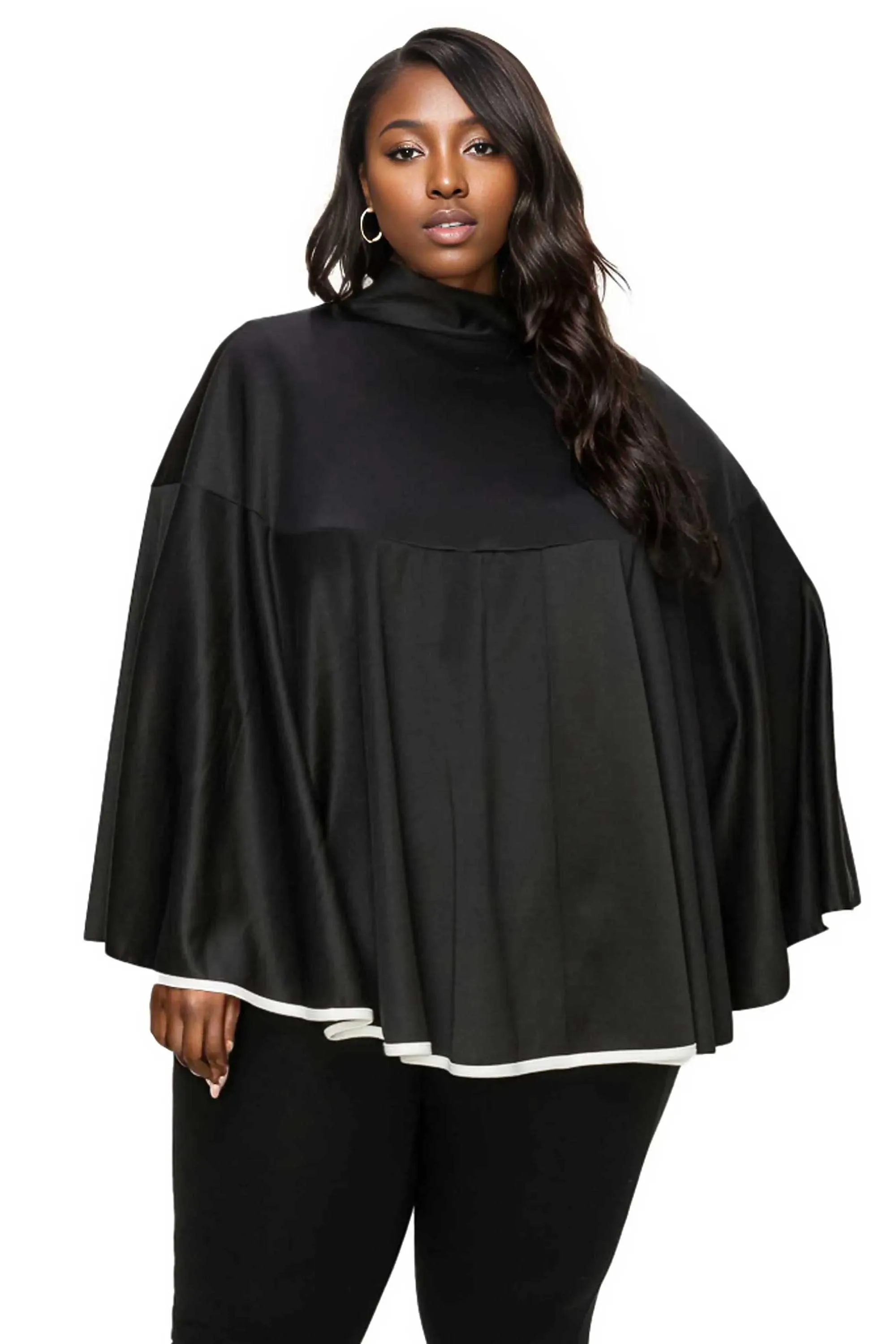 Kadra Cape w/ Ribbon Accent