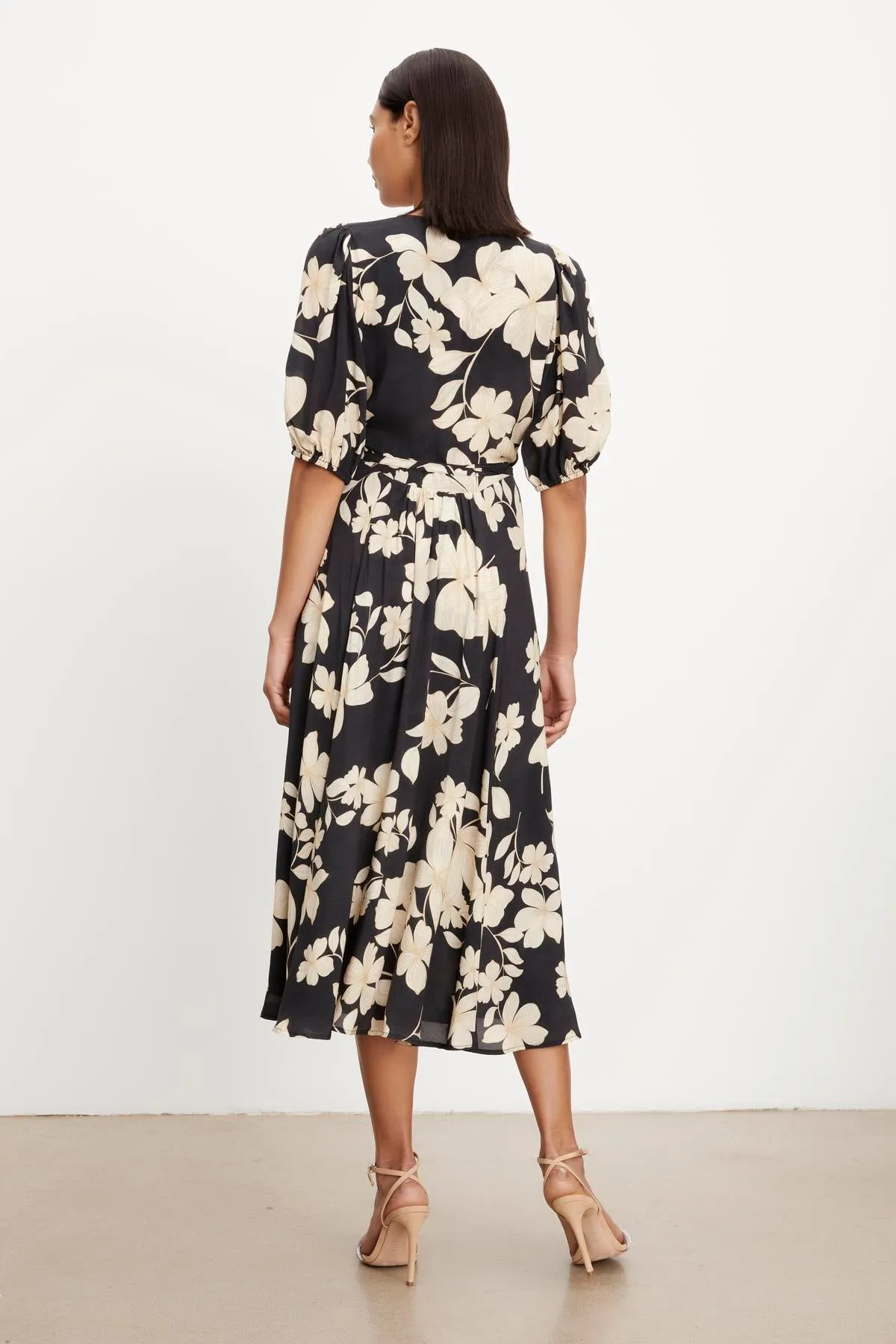 KAI PRINTED WRAP DRESS