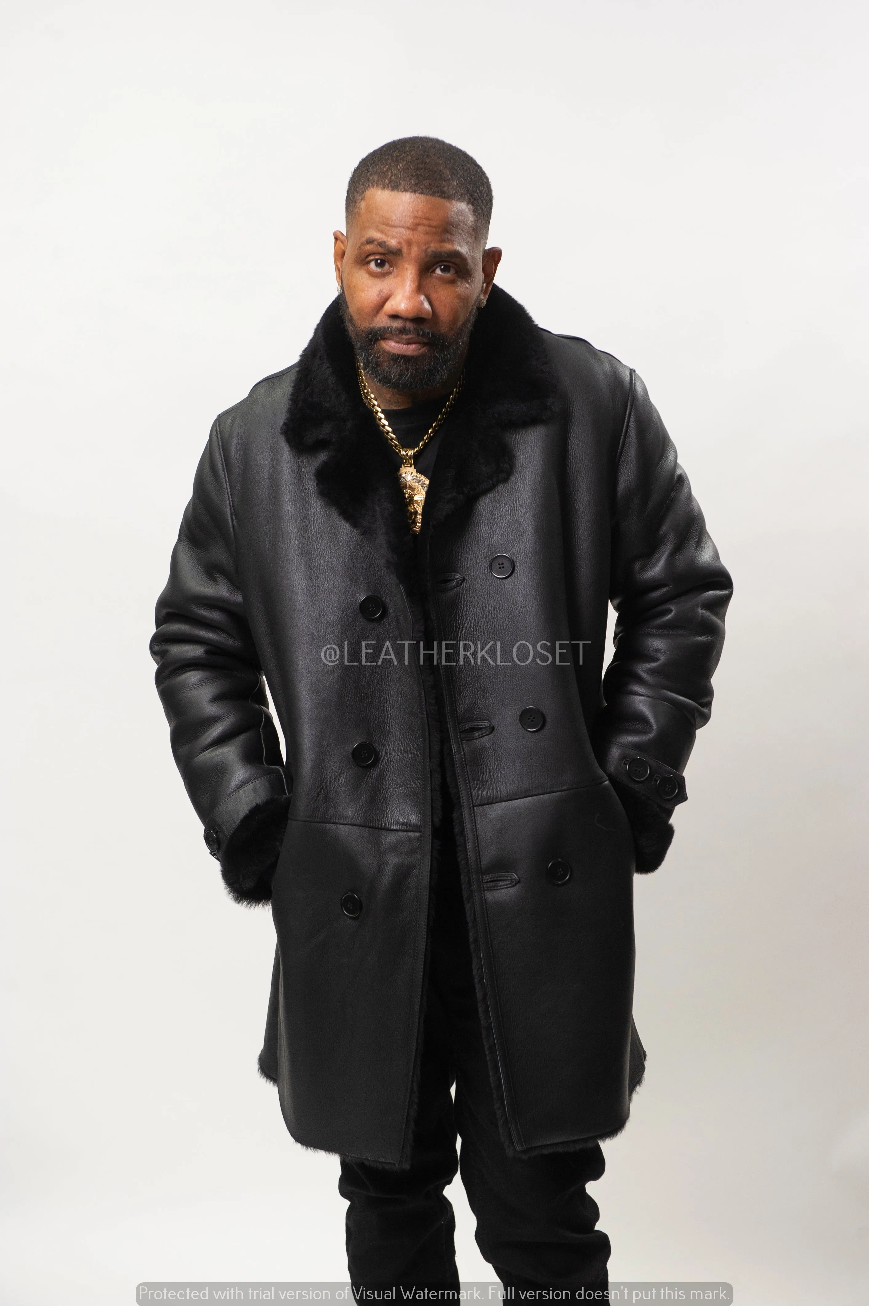 Men's London Shearling Jacket [Black]