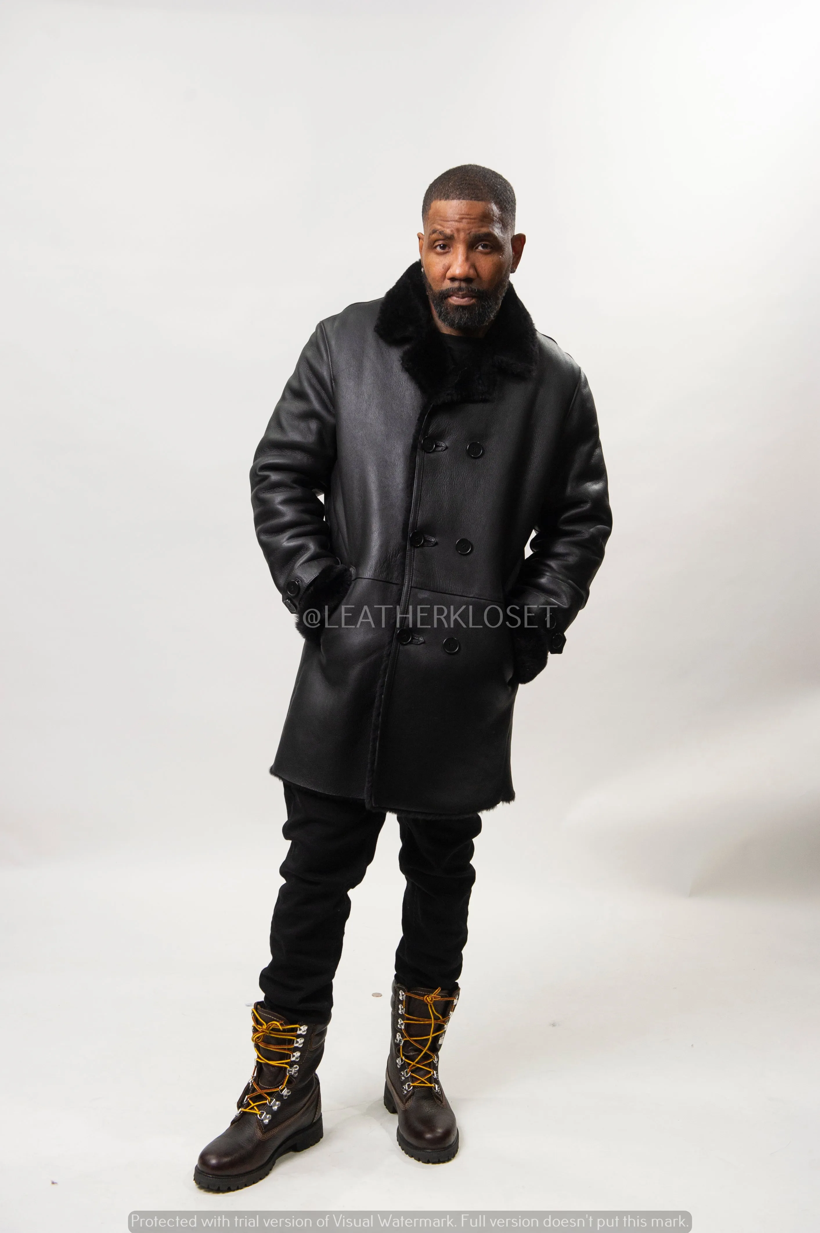 Men's London Shearling Jacket [Black]