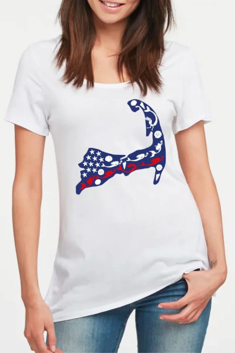 Patriotic Cape Mermaid Tee