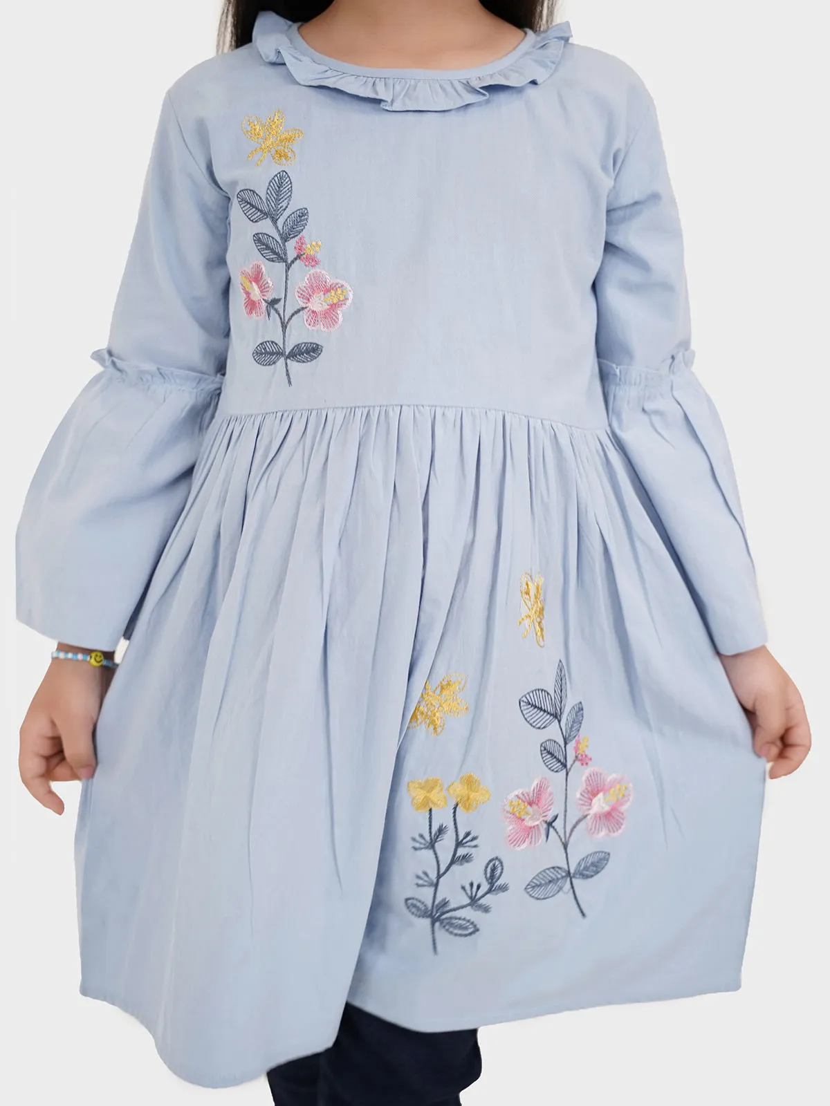 "OMA" Embroidered Summer Frock