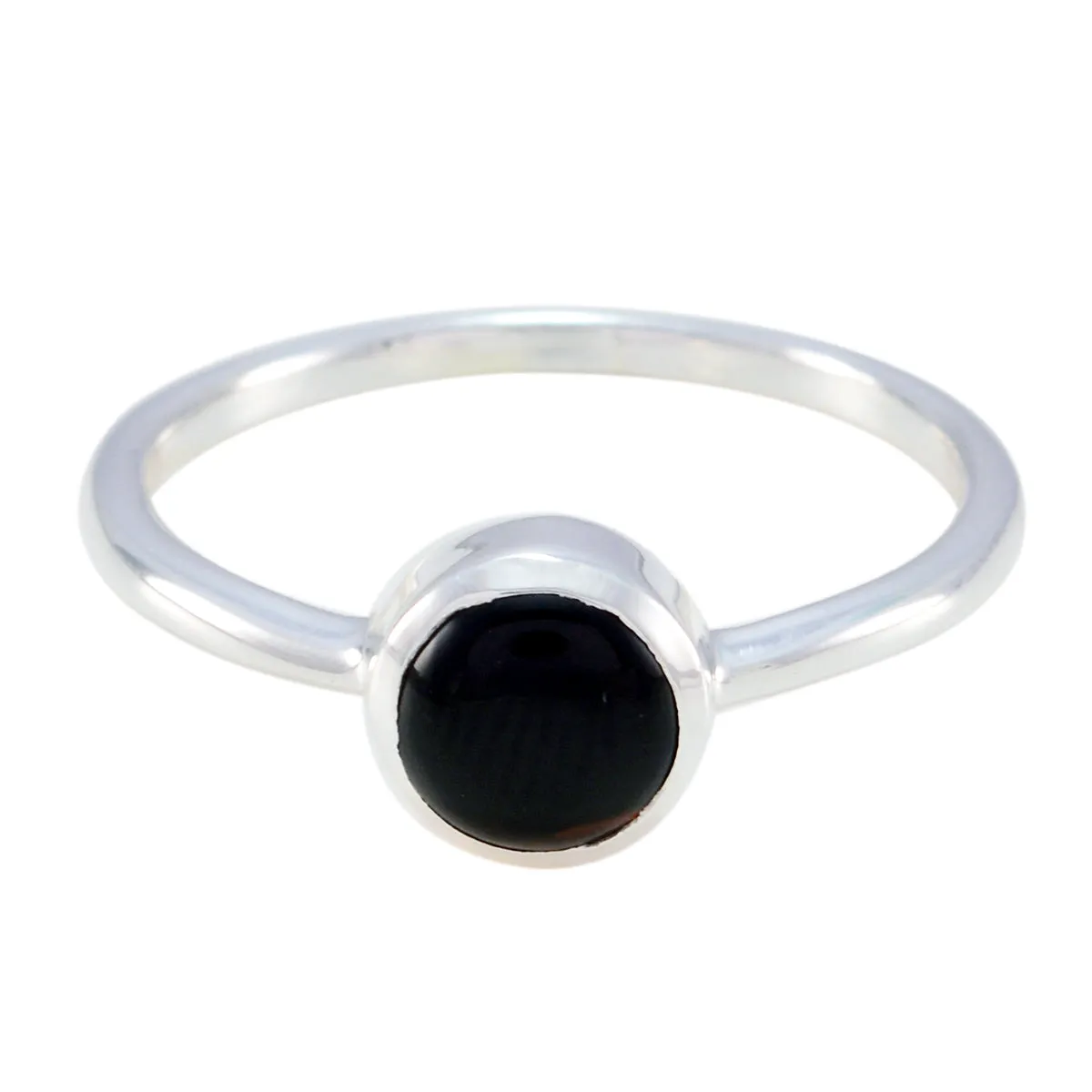 Riyo Bewitching Gem Black Onyx Solid Silver Rings Independence Gift