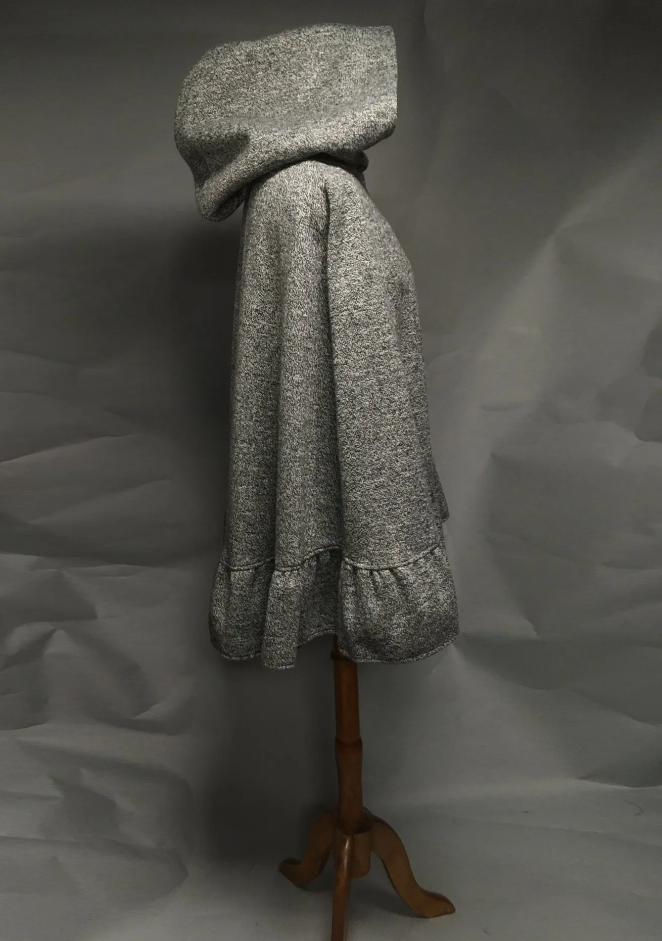 *Salt & Pepper Wool & Fleece Cape