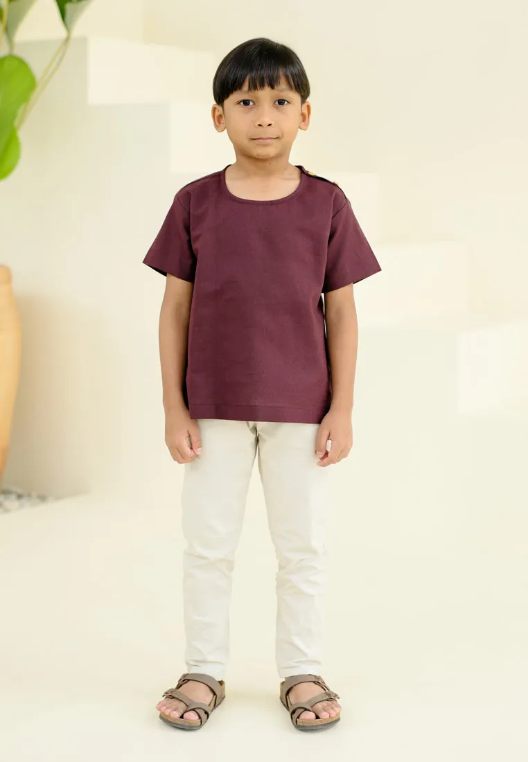 Shirt Boy (Burgundy)