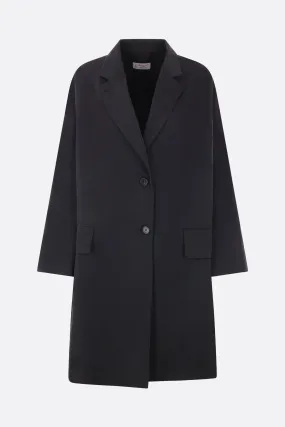 single-breasted taffetà duster