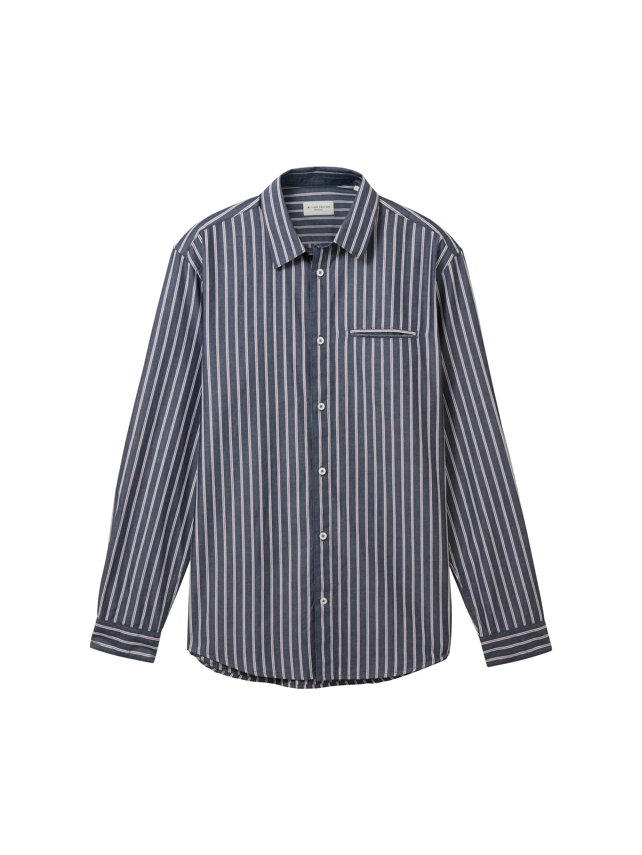 striped poplin shirt