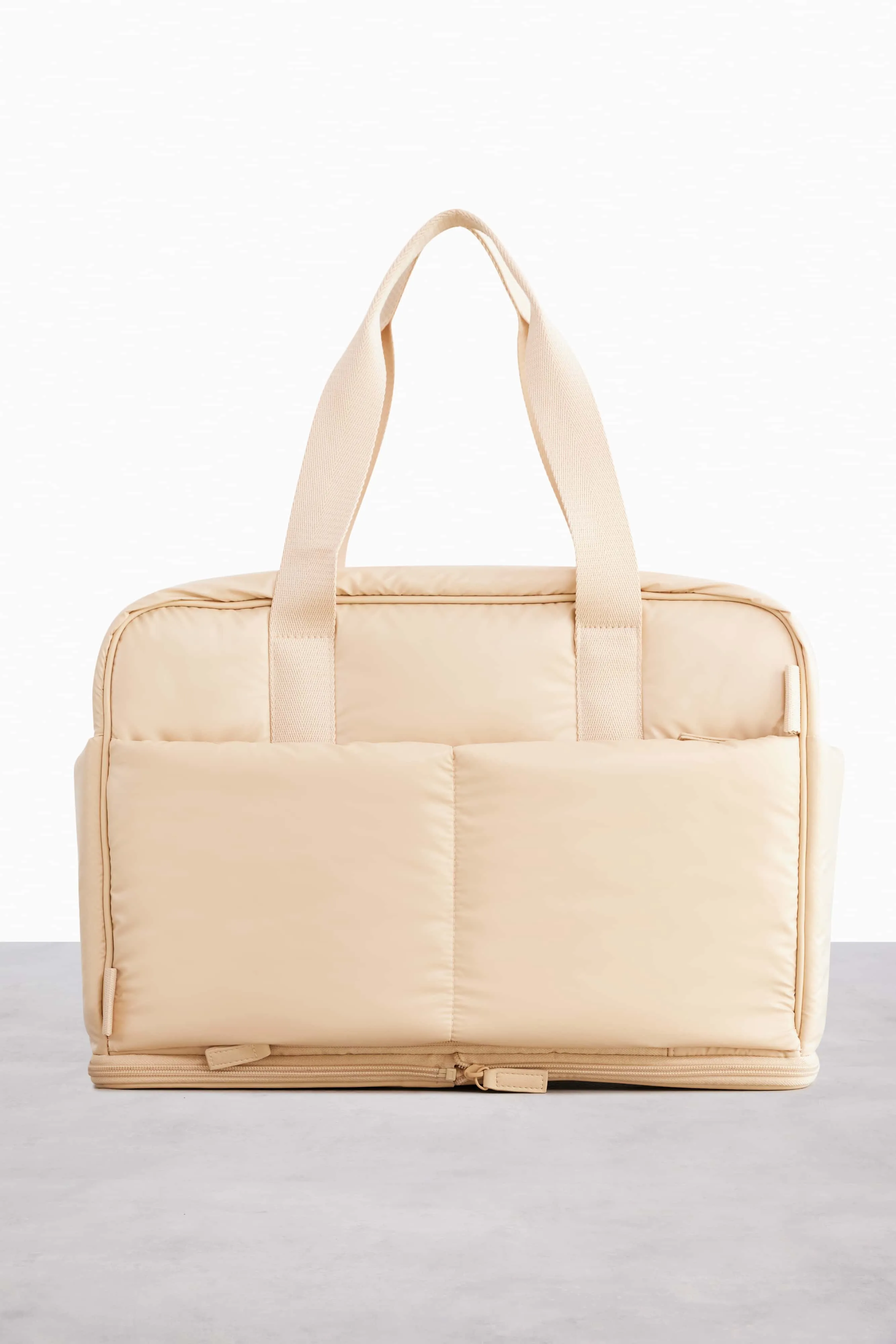 The Expandable Duffle in Beige