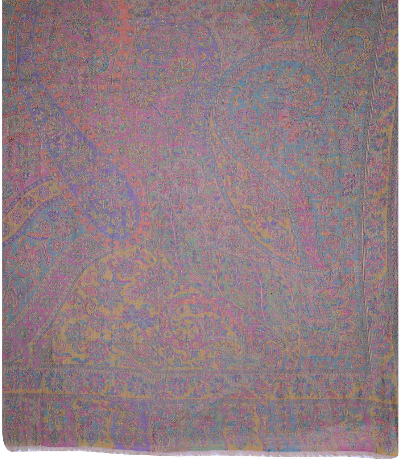 Wrap Shawl Paisley Women's Wool Gift India Clothes (80 x 40 inches)